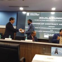 Nhidcl has Signed a Contract Agreement with IL&FS Transportation Networks Ltd. for Zojila Tunnel Project.