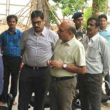 Automated Car Parking Bhumi Pujan at Transport Bhawan, New Delhi On August 9, 2016