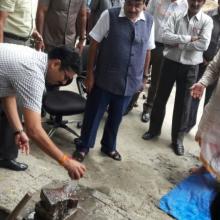 Automated Car Parking Bhumi Pujan at Transport Bhawan, New Delhi On August 9, 2016