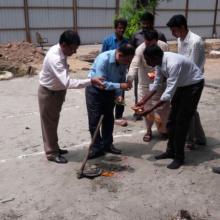 Automated Car Parking Bhumi Pujan at Transport Bhawan, New Delhi On August 9, 2016