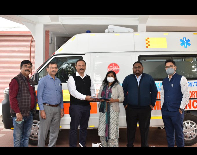 Tata Winger Ambulance donated to DC Sonitpur for subsequent deployment in Health Department Sonitpur