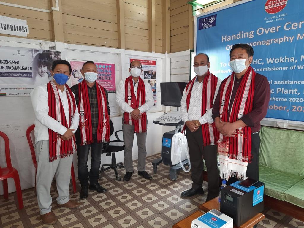 Handing of over Ultrasonography Machine under CSR &S scheme 2020-21 to UPHC Wokha District