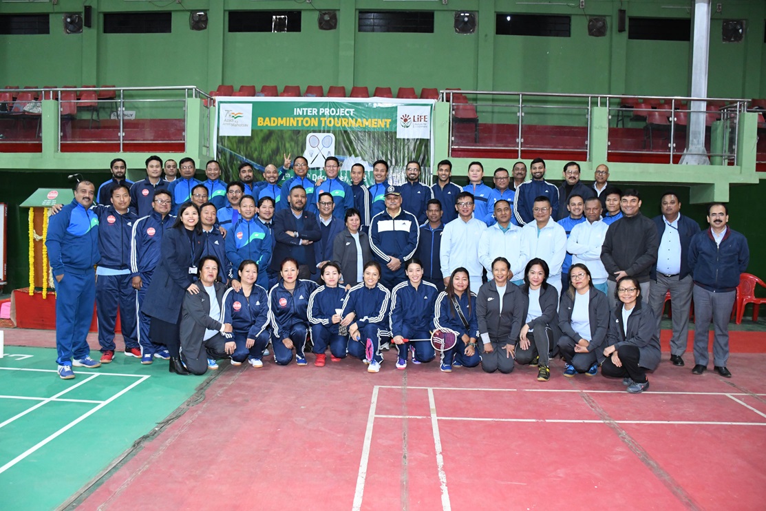 Glimpses of the Opening Ceremony of NEEPCO Inter Project Badminton Tournament held on 11.12.2023 at JN Stadium, Polo Grounds, Shillong