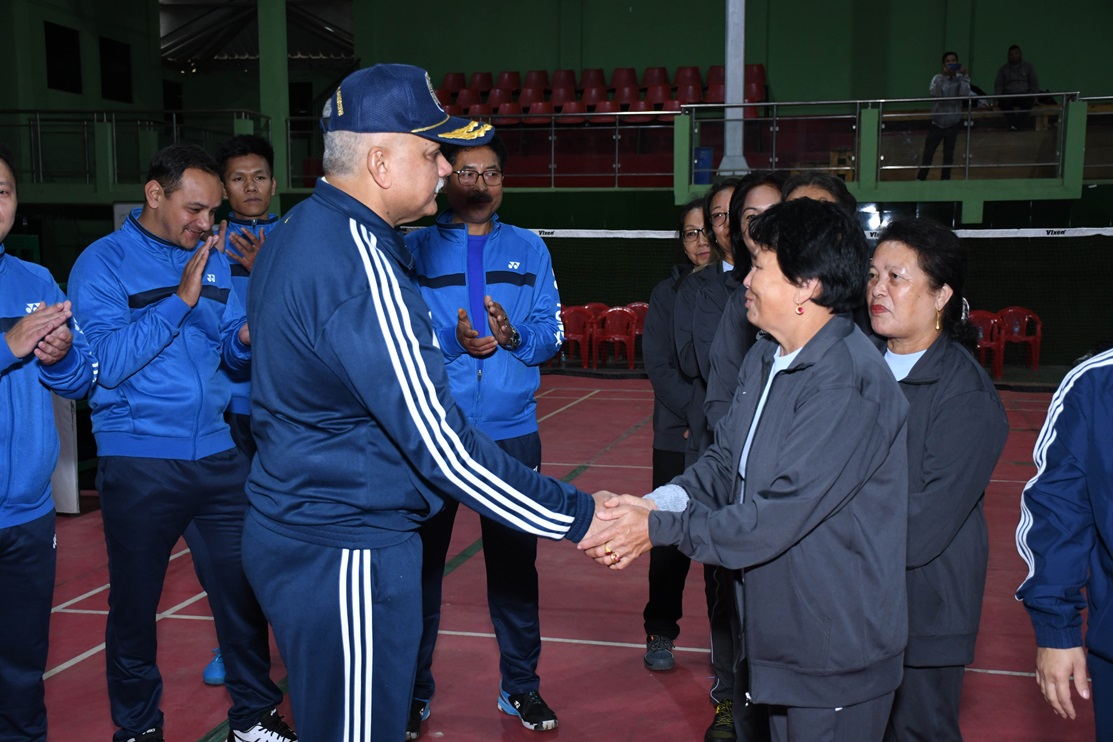 Glimpses of the Opening Ceremony of NEEPCO Inter Project Badminton Tournament held on 11.12.2023 at JN Stadium, Polo Grounds, Shillong