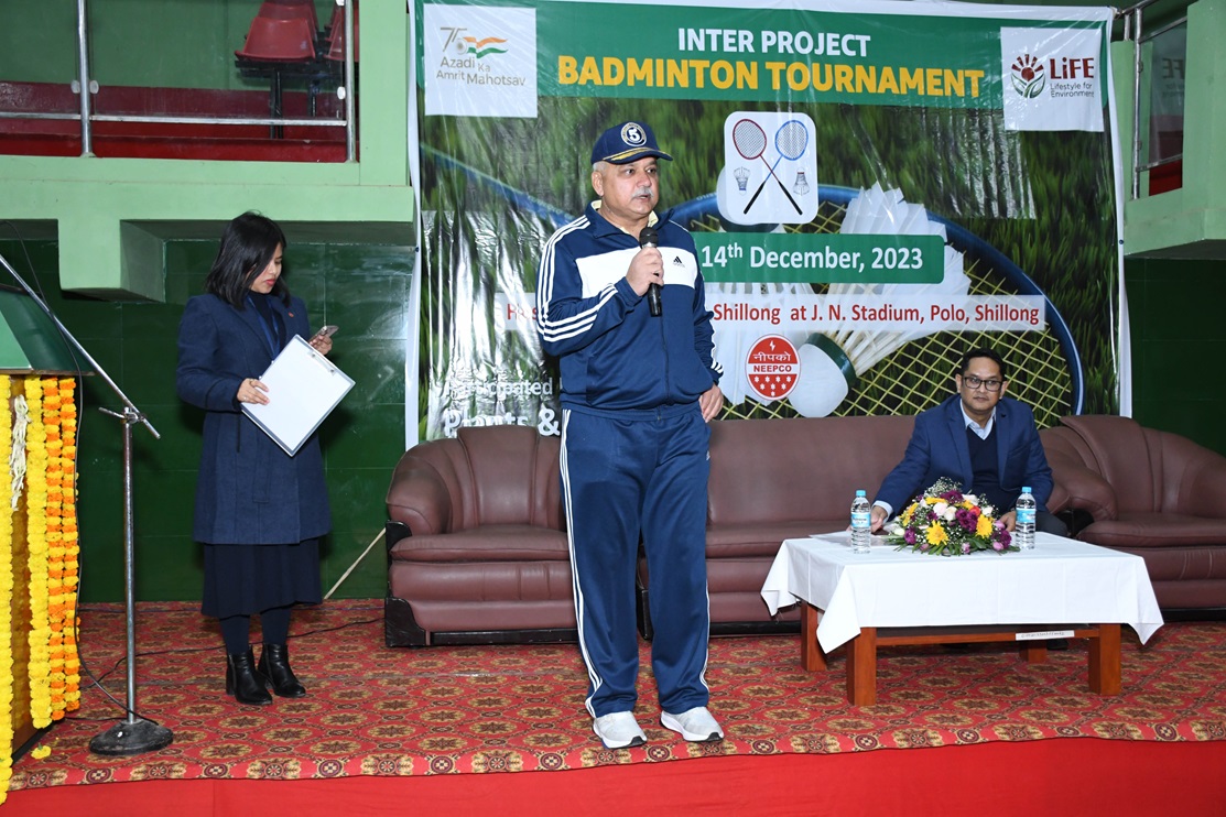 Glimpses of the Opening Ceremony of NEEPCO Inter Project Badminton Tournament held on 11.12.2023 at JN Stadium, Polo Grounds, Shillong