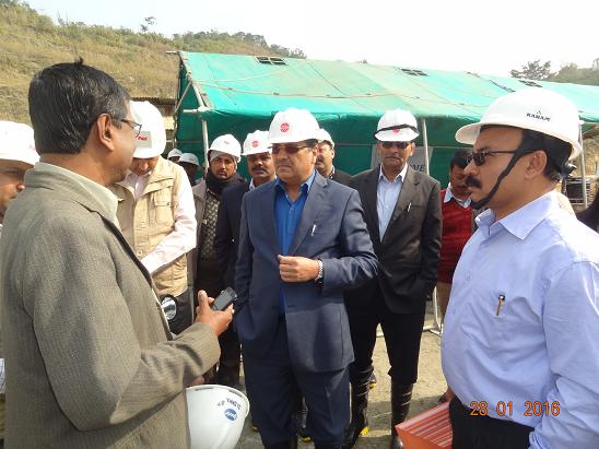 जनवरी, 2016 के दौरान टीआरएचईपी में सीएमडी की यात्रा