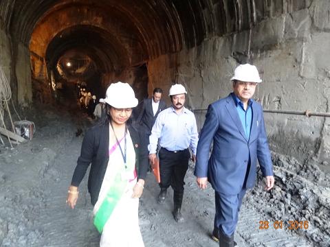 जनवरी, 2016 के दौरान टीआरएचईपी में सीएमडी की यात्रा