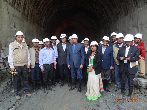 जनवरी, 2016 के दौरान टीआरएचईपी में सीएमडी की यात्रा