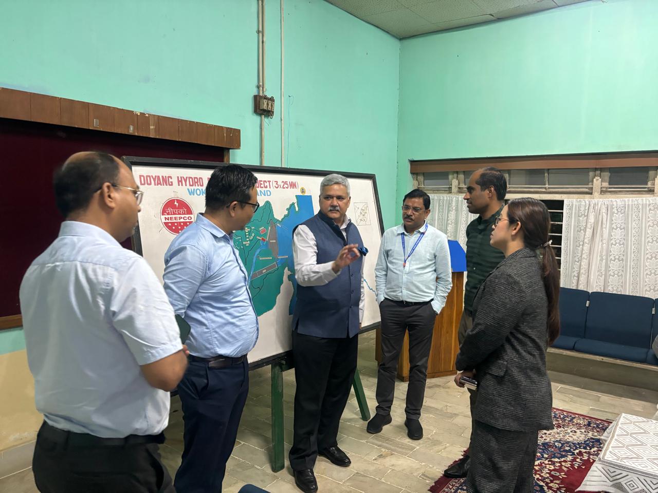 Visit of Justice Songkhupchung Serto, Hon'ble Chairman Nagaland State Human Rights Commission (NSHRC) to NEEPCO, DHPS on 13.05.2024.