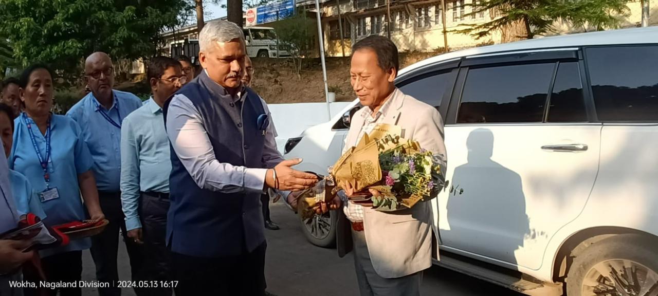 Visit of Justice Songkhupchung Serto, Hon'ble Chairman Nagaland State Human Rights Commission (NSHRC) to NEEPCO, DHPS on 13.05.2024.