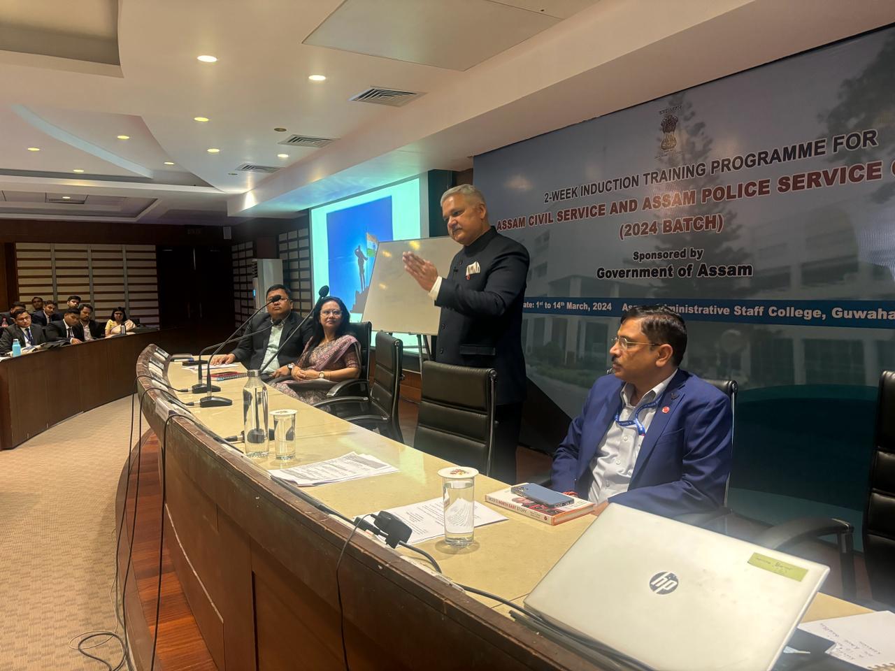 Interaction of Maj Gen RK Jha,AVSM**(Retd) Director(P) with ACS and APS Officers on 07/03/2024