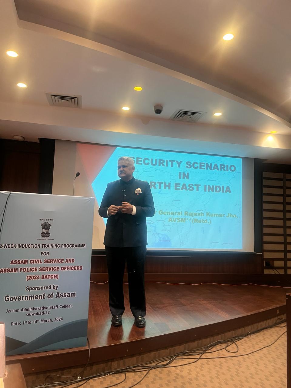 Interaction of Maj Gen RK Jha,AVSM**(Retd) Director(P) with ACS and APS Officers on 07/03/2024