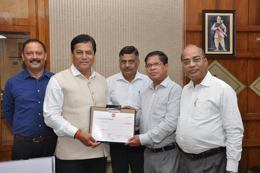 Donation to Chief Minister’s Relief Fund, Assam