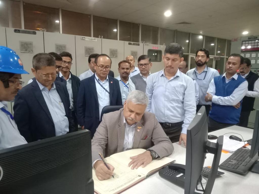 Glimpses of the visit of Director (Personnel) to Agartala Gas Based Power Station (AgGBPS), Tripura on 06.12.2023