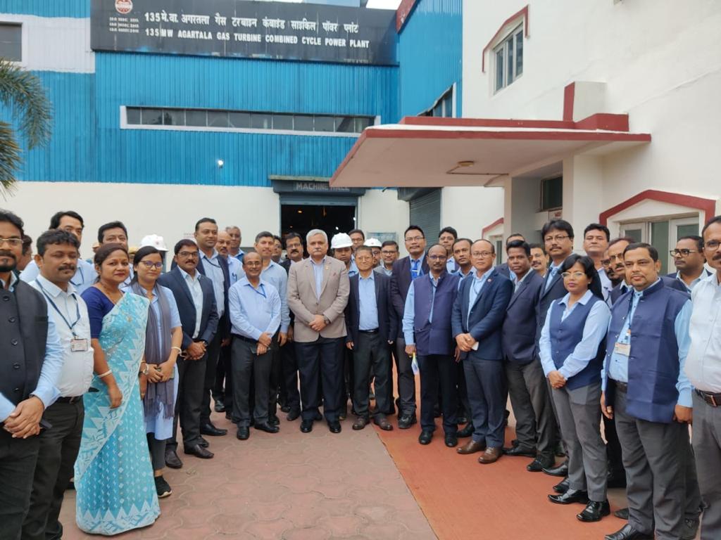 Glimpses of the visit of Director (Personnel) to Agartala Gas Based Power Station (AgGBPS), Tripura on 06.12.2023