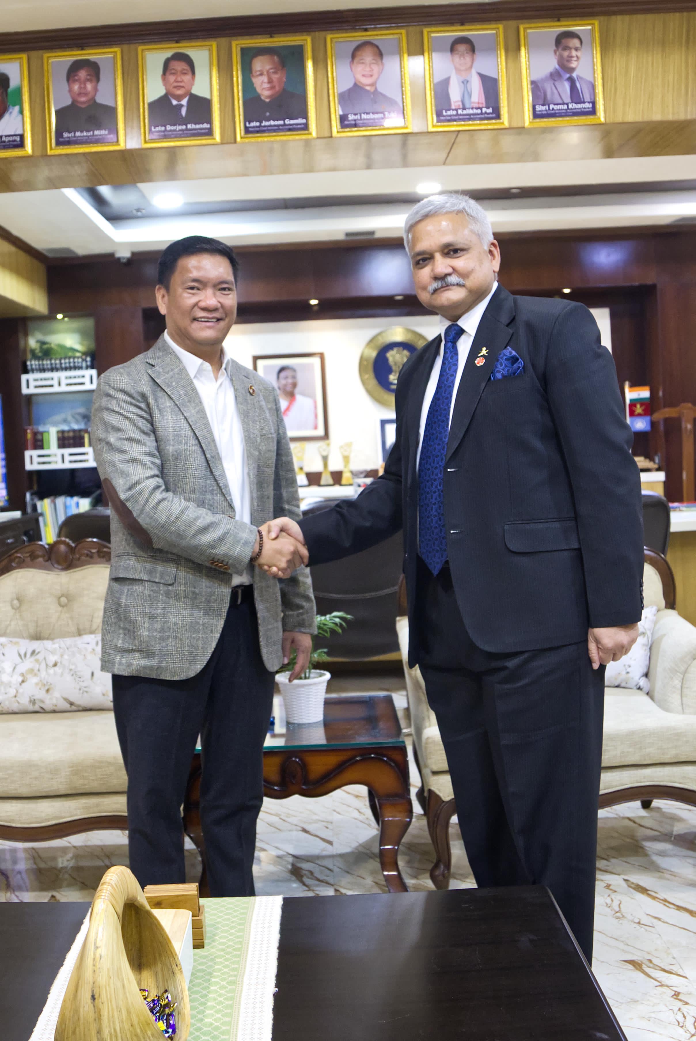 Director(P) along with team visited Hon'ble Chief Minister of Arunachal Pradesh on 21.11.23