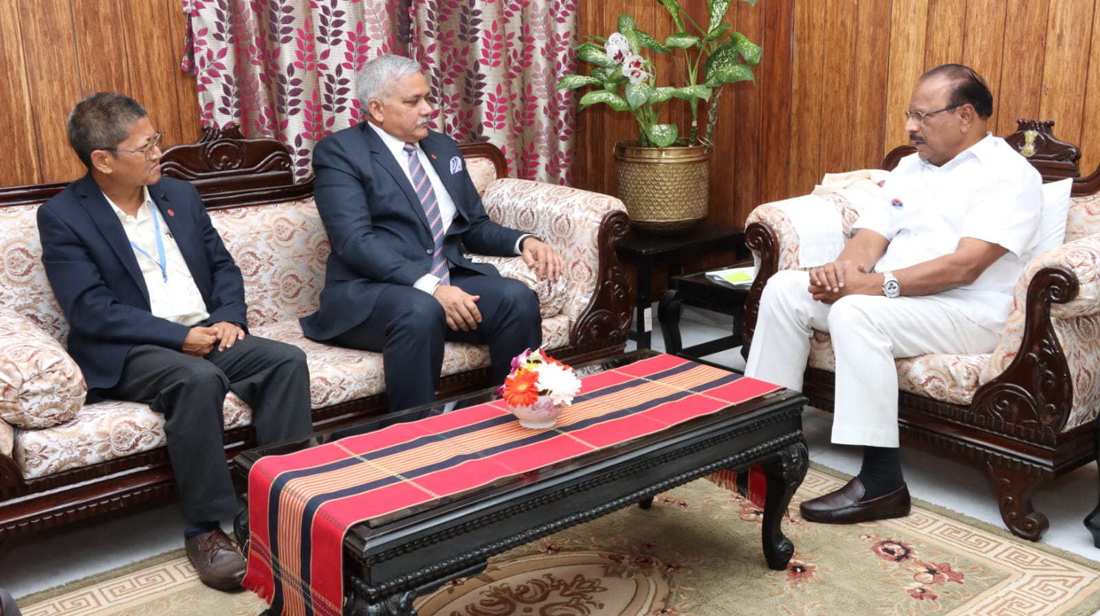Director (Personnel) paid courtesy call to His Excellency Governor of Tripura on 07.12.2023 at Agartala