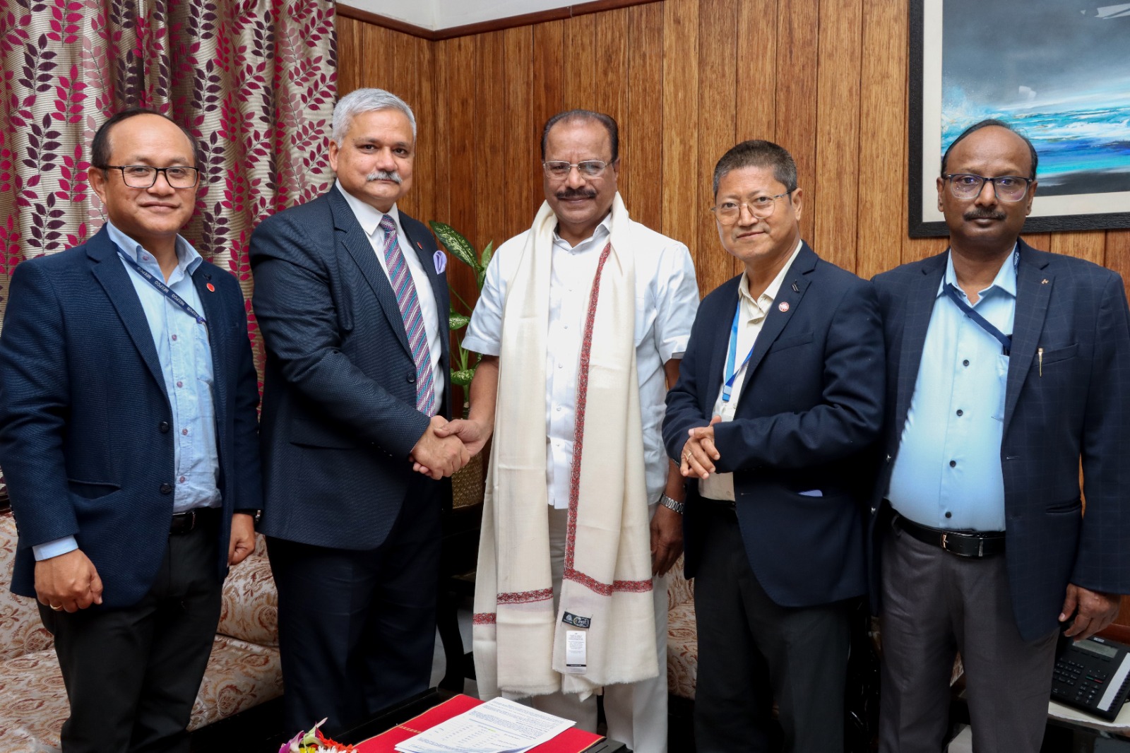 Director (Personnel) paid courtesy call to His Excellency Governor of Tripura on 07.12.2023 at Agartala