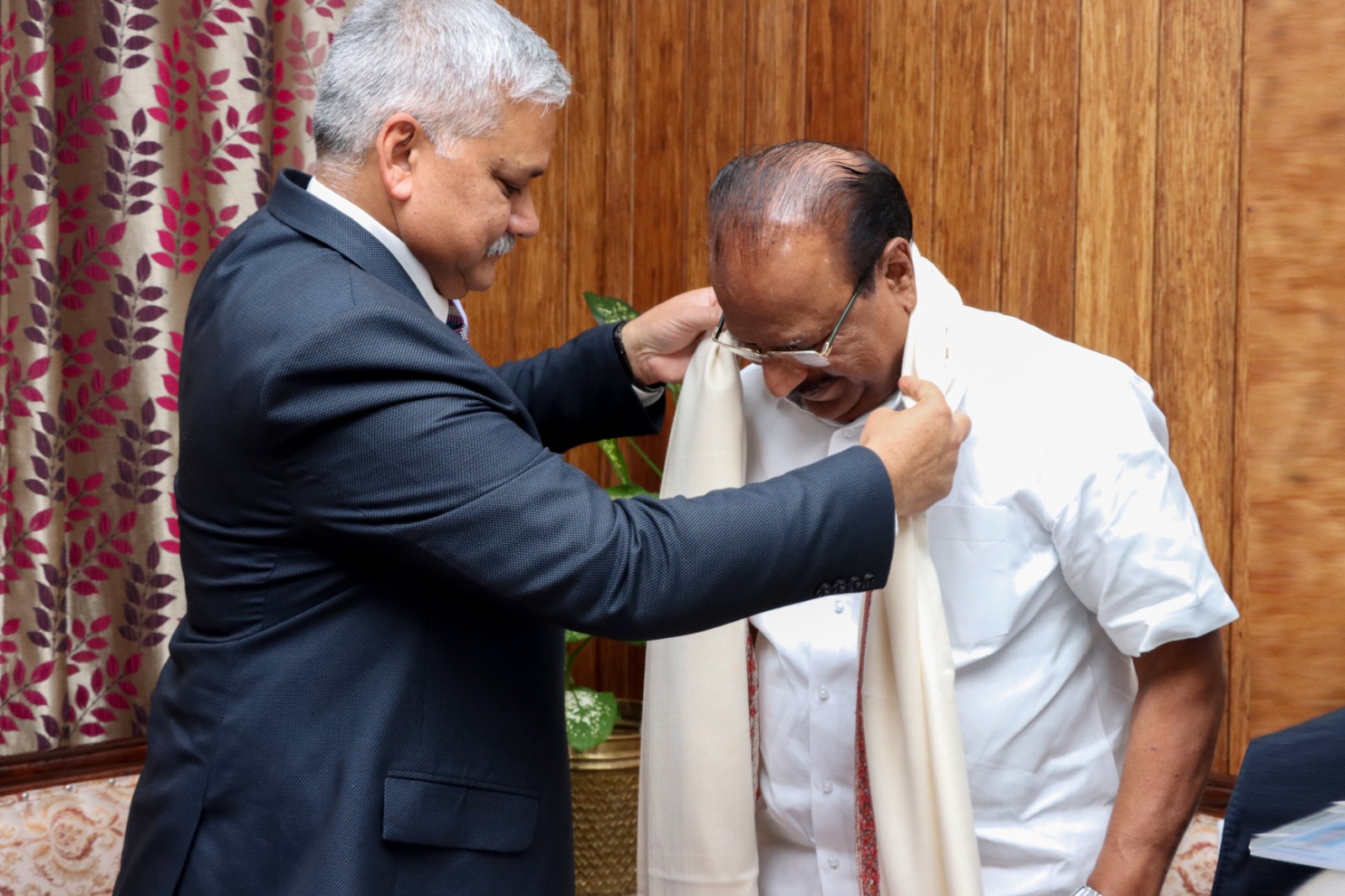 Director (Personnel) paid courtesy call to His Excellency Governor of Tripura on 07.12.2023 at Agartala