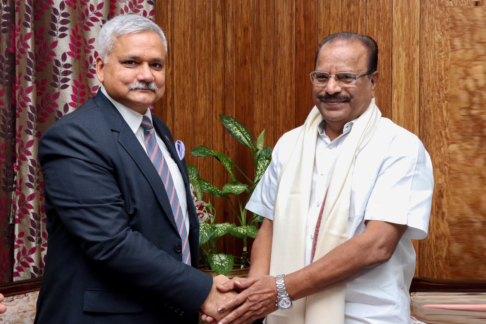 Director (Personnel) paid courtesy call to His Excellency Governor of Tripura on 07.12.2023 at Agartala