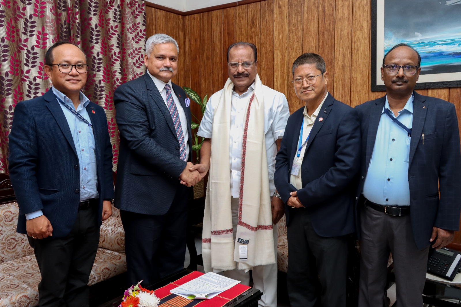 Director (Personnel) paid courtesy call to His Excellency Governor of Tripura on 07.12.2023 at Agartala