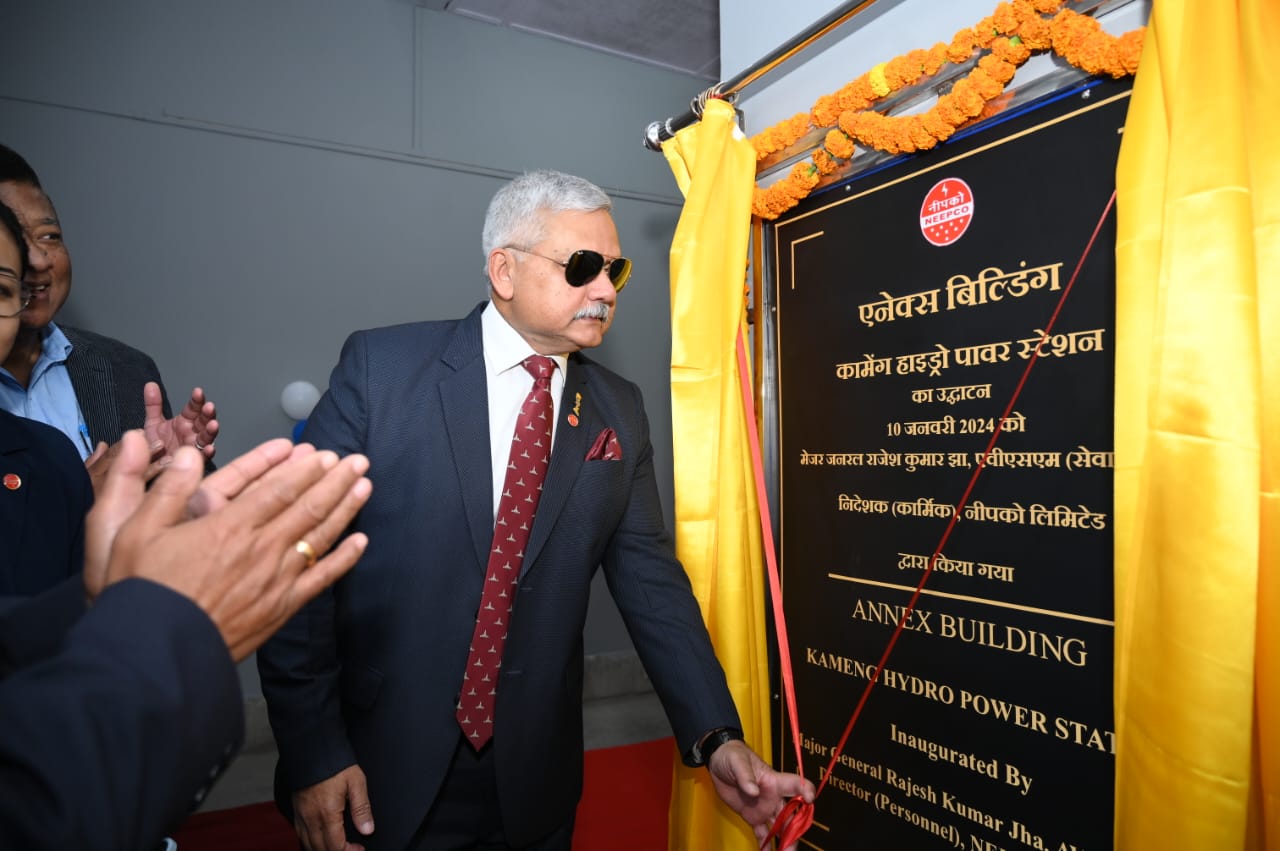 Glimpses of the visit of Major General Rajesh Kumar Jha, AVSM (Retd) , Director (P) and Smti Anupama Jha  to Kameng Hydro Power Station, NEEPCO, Arunachal Pradesh from 09.01.2024 to 12.01.2024