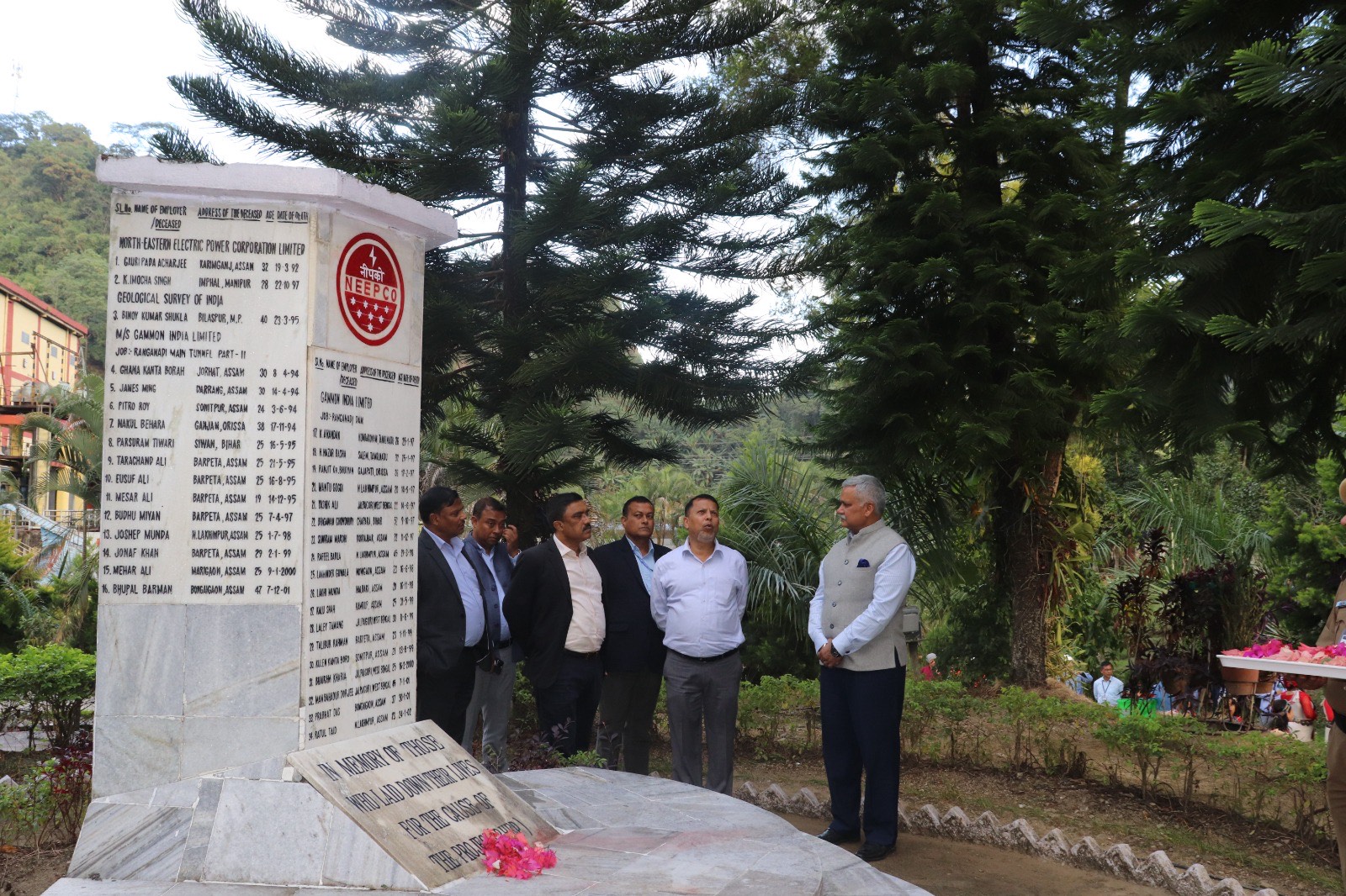 Glimpses of the maiden visit of Major General R.K.Jha,AVSM (Retd.), Director (P) to Panyor Lower Hydro Power Station