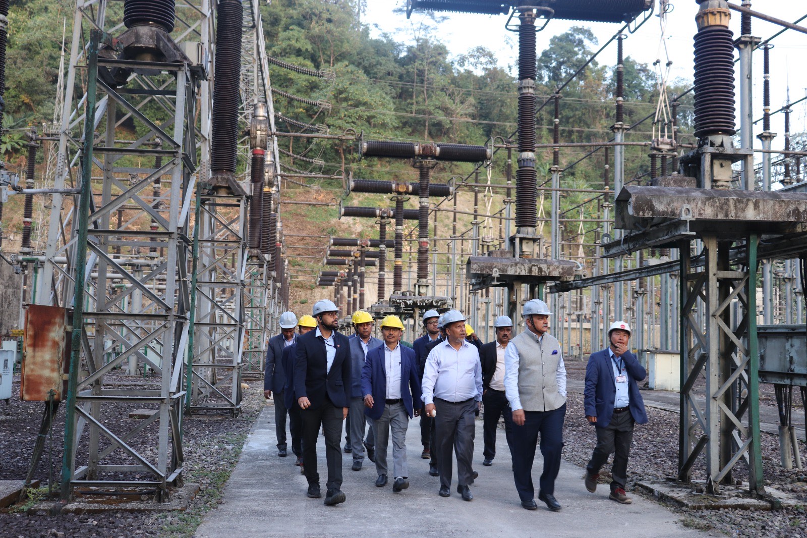 Glimpses of the maiden visit of Major General R.K.Jha,AVSM (Retd.), Director (P) to Panyor Lower Hydro Power Station