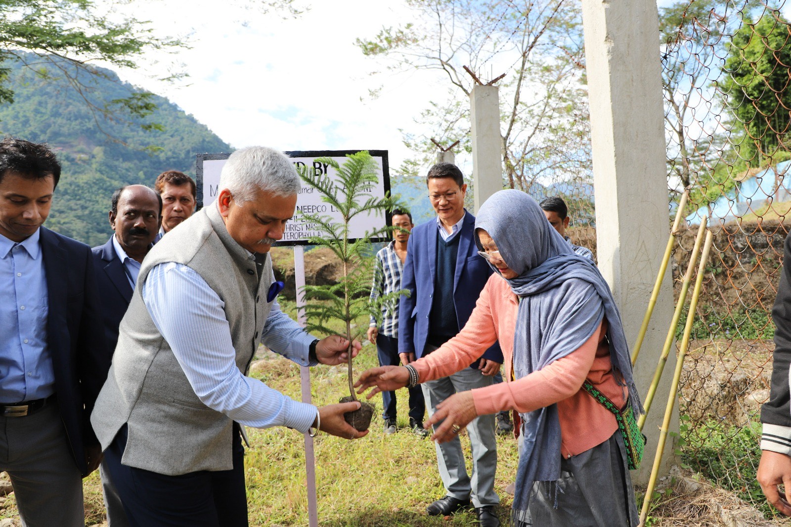 Glimpses of the maiden visit of Major General R.K.Jha,AVSM (Retd.), Director (P) to Panyor Lower Hydro Power Station