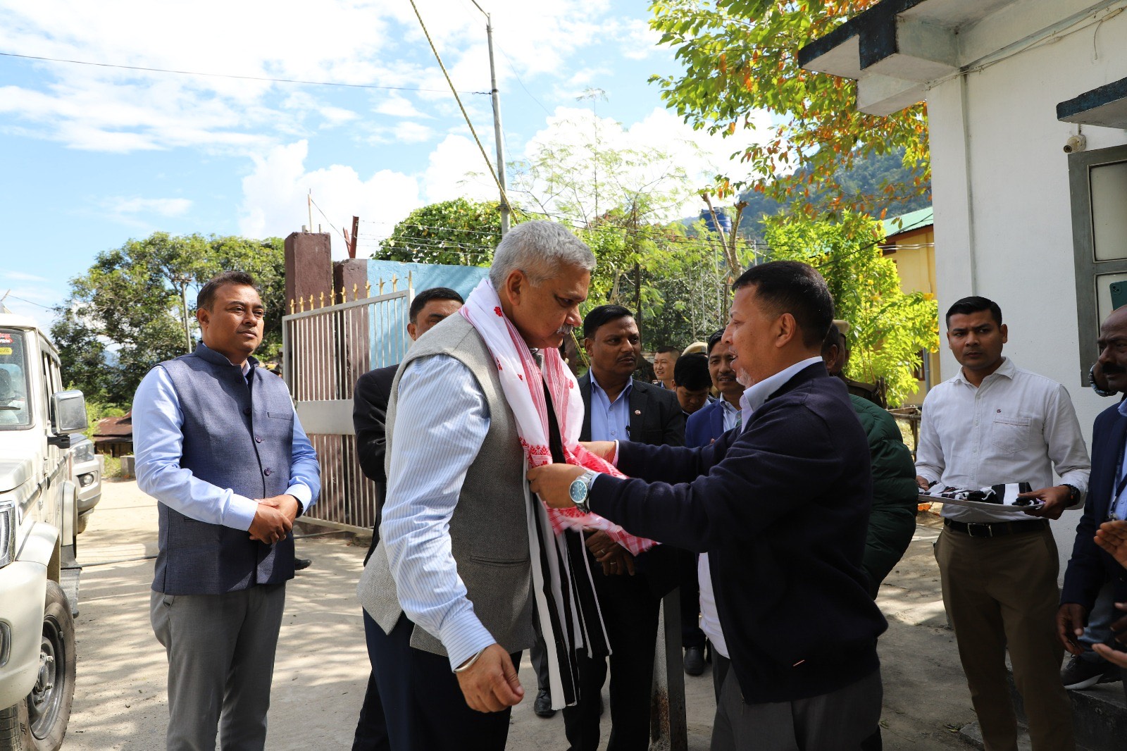 Glimpses of the maiden visit of Major General R.K.Jha,AVSM (Retd.), Director (P) to Panyor Lower Hydro Power Station