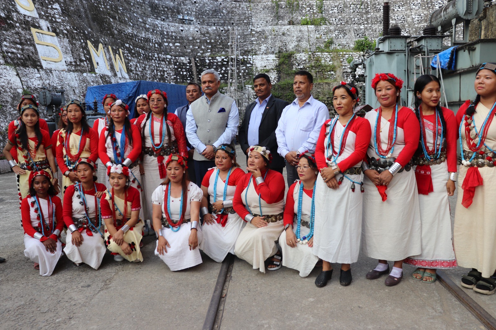 Glimpses of the maiden visit of Major General R.K.Jha,AVSM (Retd.), Director (P) to Panyor Lower Hydro Power Station