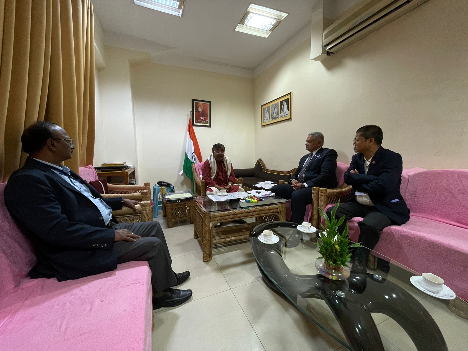 Glimpses of Director (Personnel) paying courtesy call to Hon’ble Minister of Power, Tripura at Agartala on 07.12.2023