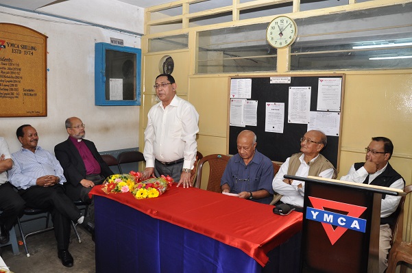 Director (Tech) addressing the Computer training  participants at YMCA, Shillong