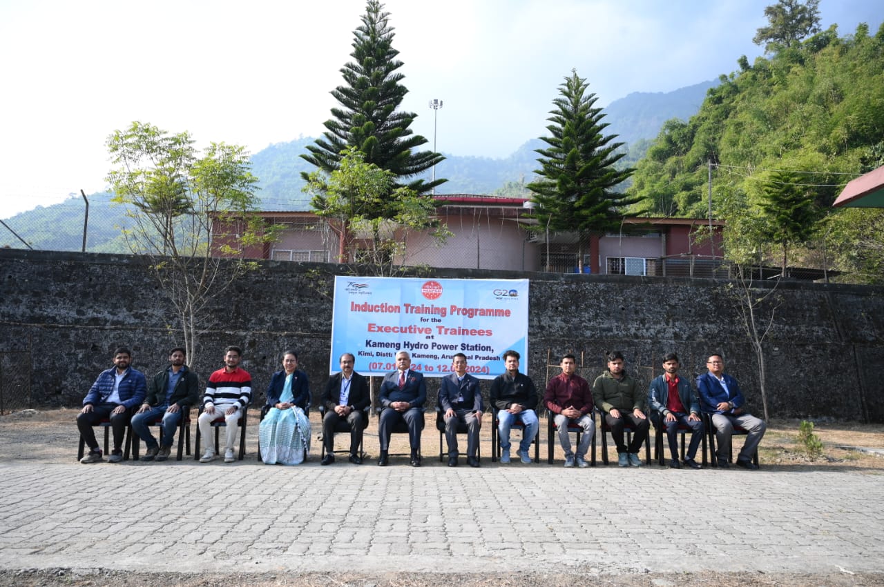 Glimpses of the visit of Major General Rajesh Kumar Jha, AVSM (Retd) , Director (P) and Smti Anupama Jha  to Kameng Hydro Power Station, NEEPCO, Arunachal Pradesh from 09.01.2024 to 12.01.2024