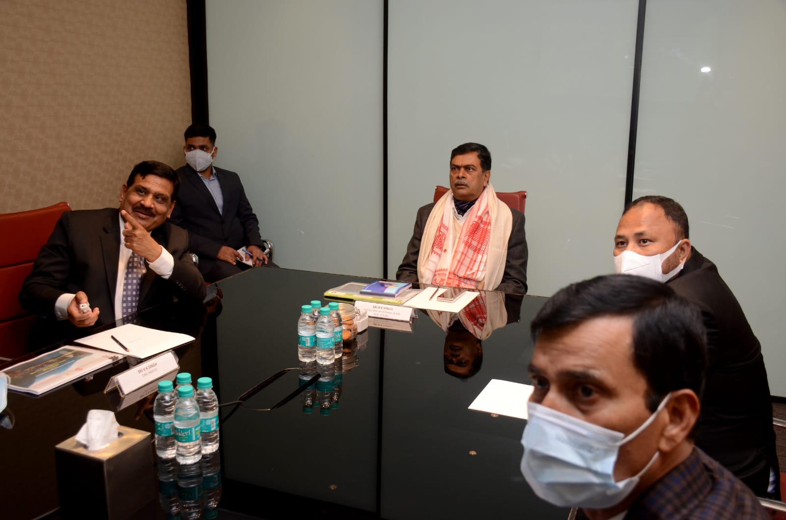 The Hon’ble Minister of Power and New & Renewable Energy, Shri R. K. Singh, chaired a detailed review meeting at Guwahati