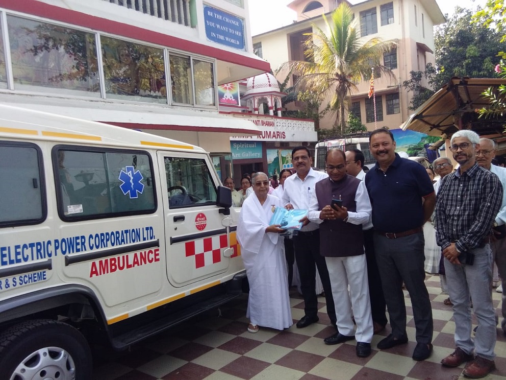 Handing over of Ambulance to Rajyoga Centre of Brahmakumaris, Guwahati