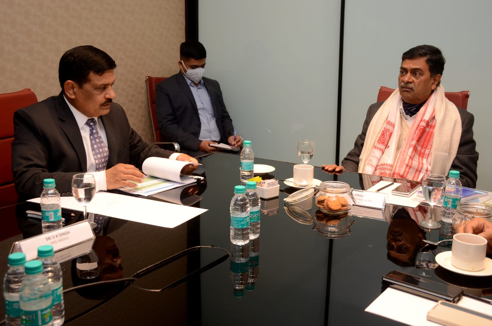 The Hon’ble Minister of Power and New & Renewable Energy, Shri R. K. Singh, chaired a detailed review meeting at Guwahati