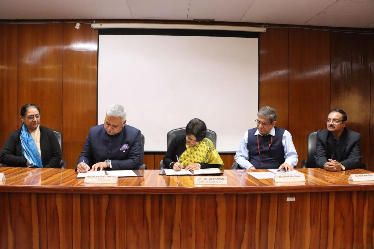 1st MoU was signed between NEEPCO and NPTI