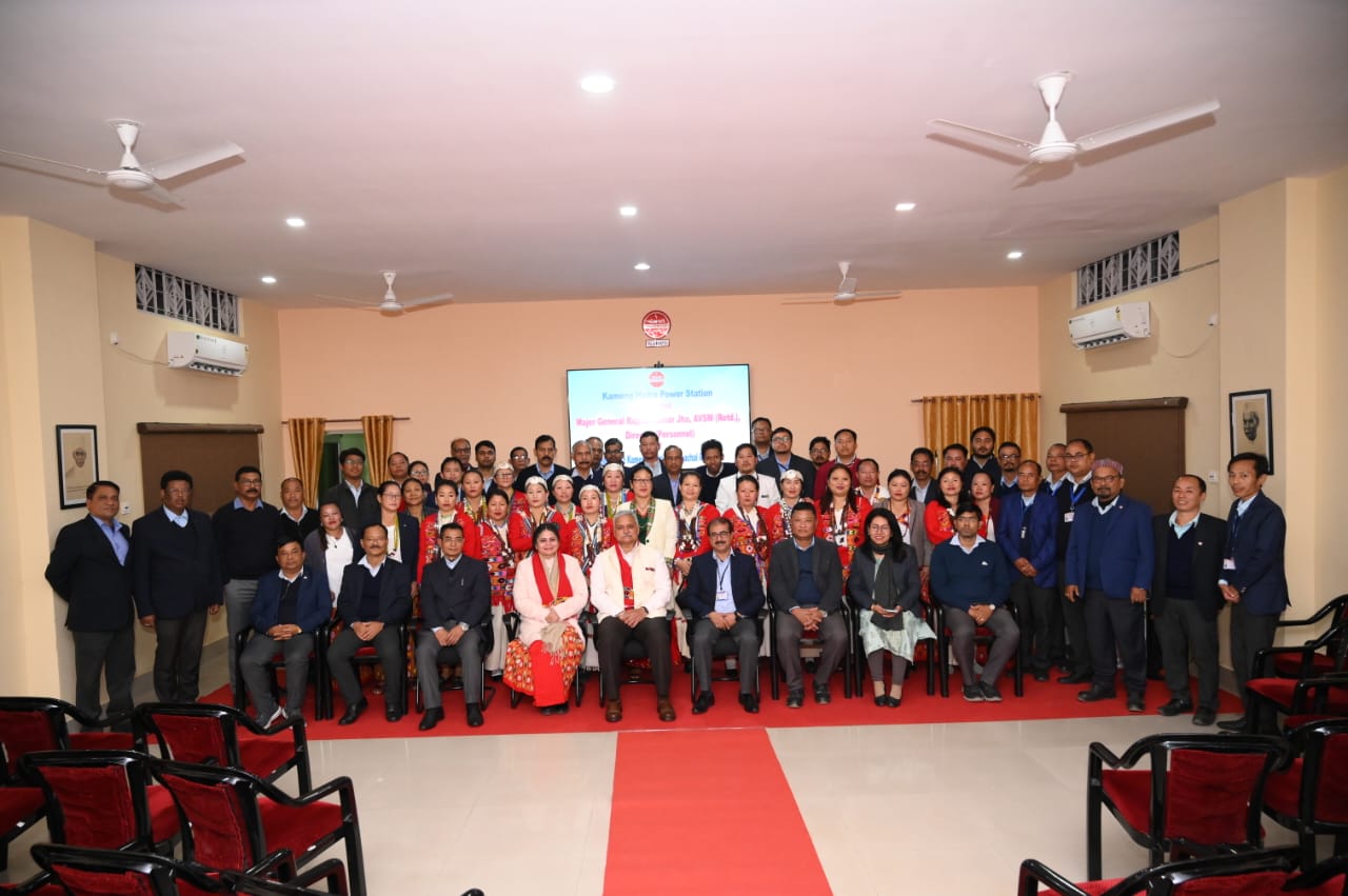 Director (Personnel) visited Kameng Hydro Power Station, NEEPCO, Arunachal Pradesh on 09.01.24