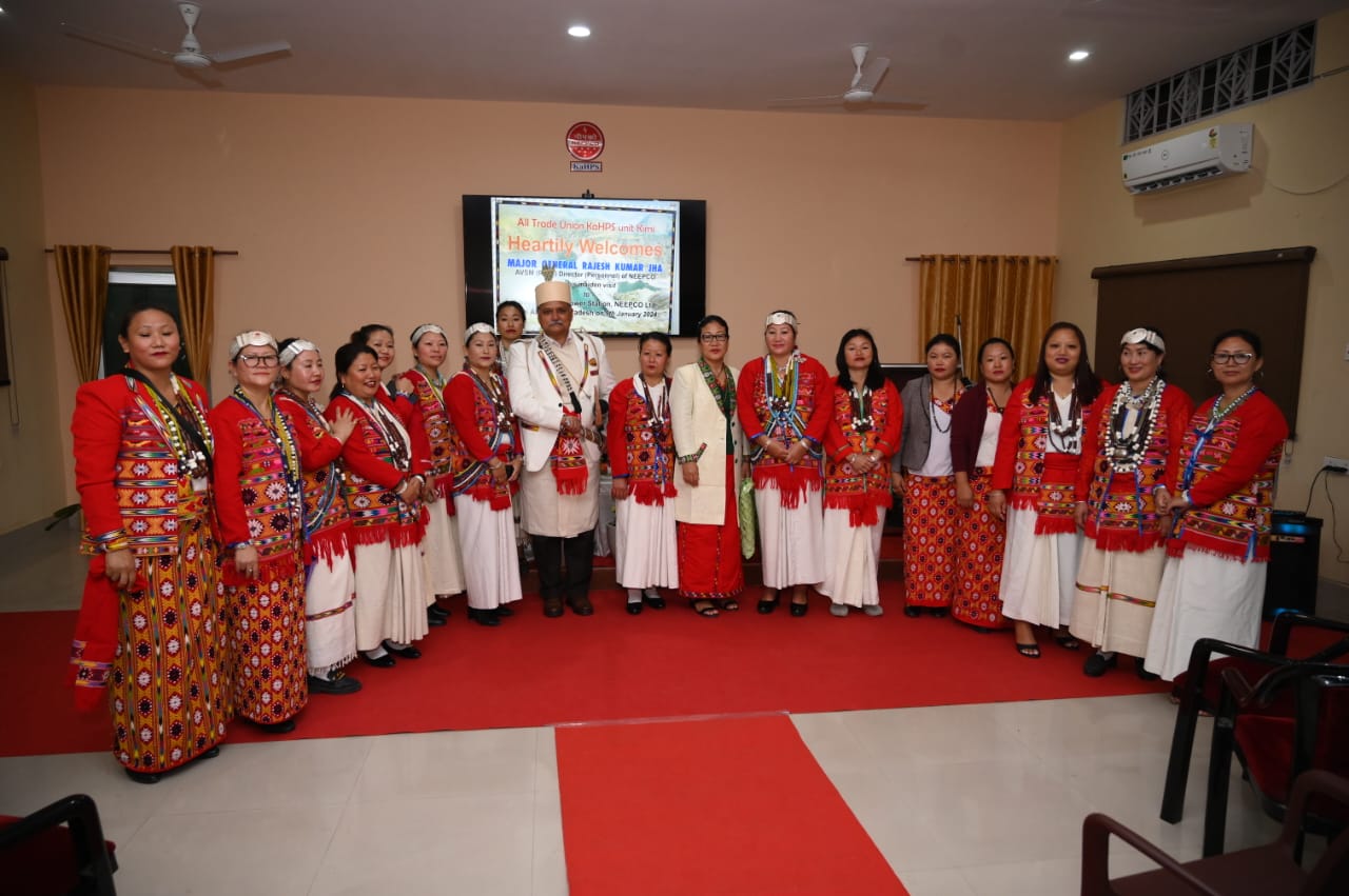 Director (Personnel) visited Kameng Hydro Power Station, NEEPCO, Arunachal Pradesh on 09.01.24