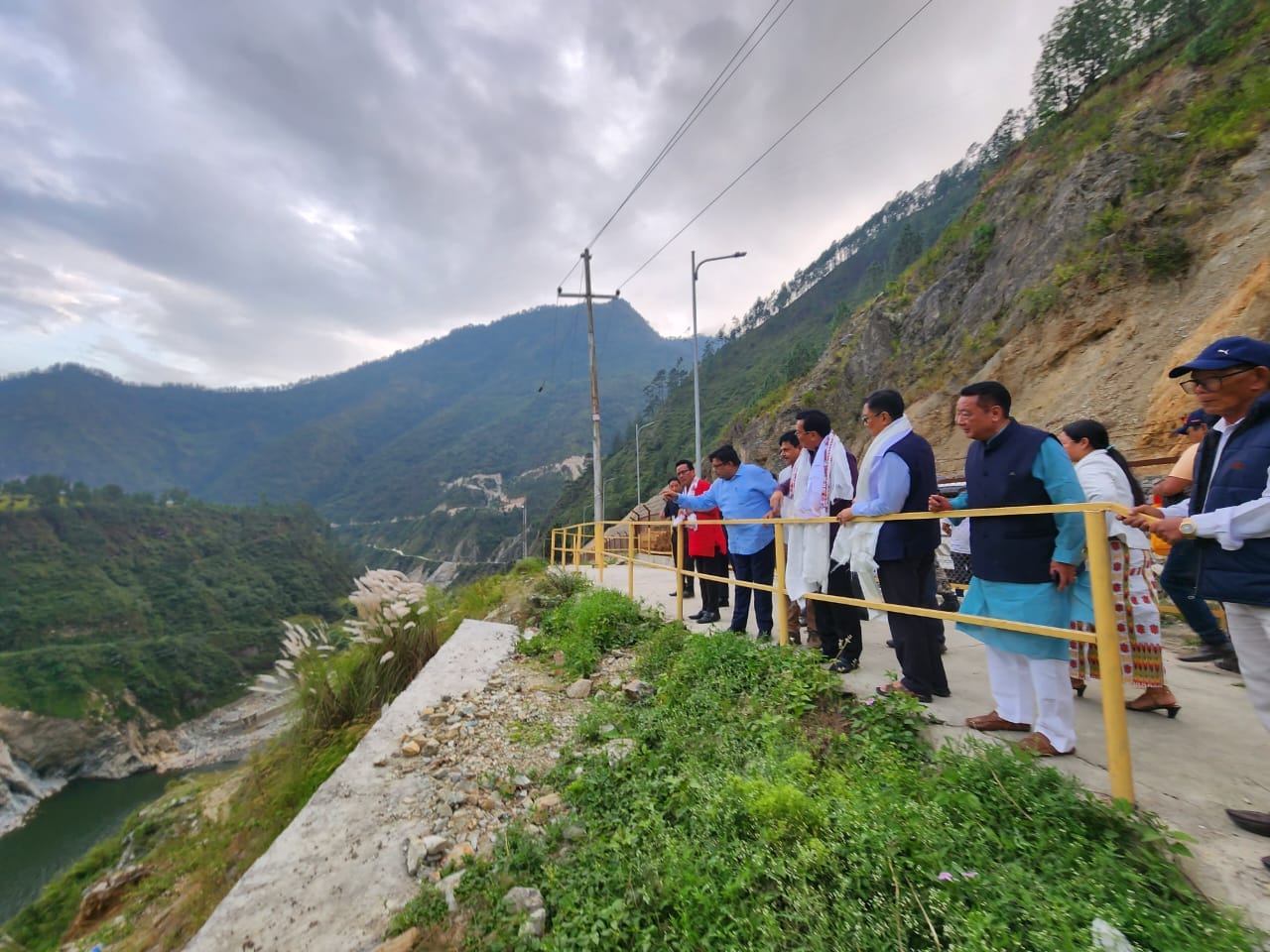 Hon'ble Deputy Chief Minister of Arunachal Pradesh visited Bichom Dam Complex of 600MW KaHPS