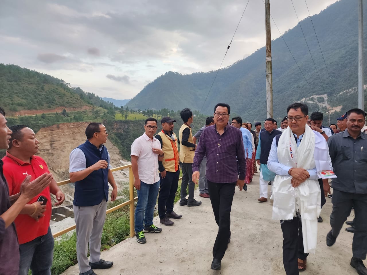 Hon'ble Deputy Chief Minister of Arunachal Pradesh visited Bichom Dam Complex of 600MW KaHPS