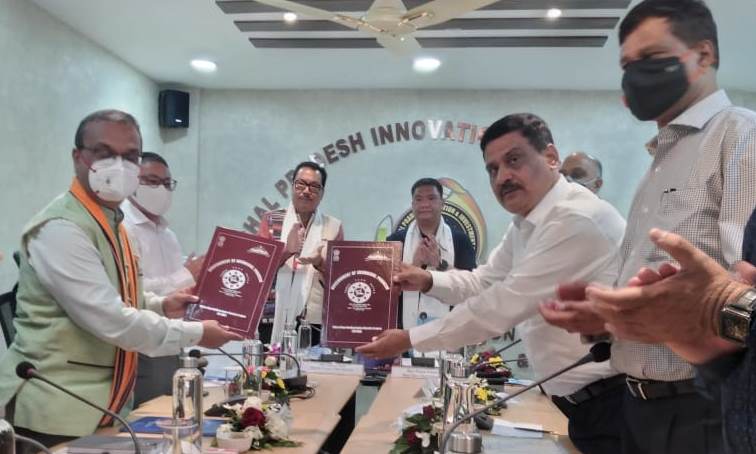 Govt of Arunachal Pradesh signed the MoU  for the 120 MW NAFRA and 90 MW New Meling Hydro Electric Projects with NEEPCO