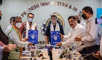 Govt of Arunachal Pradesh signed the MoU  for the 120 MW NAFRA and 90 MW New Meling Hydro Electric Projects with NEEPCO