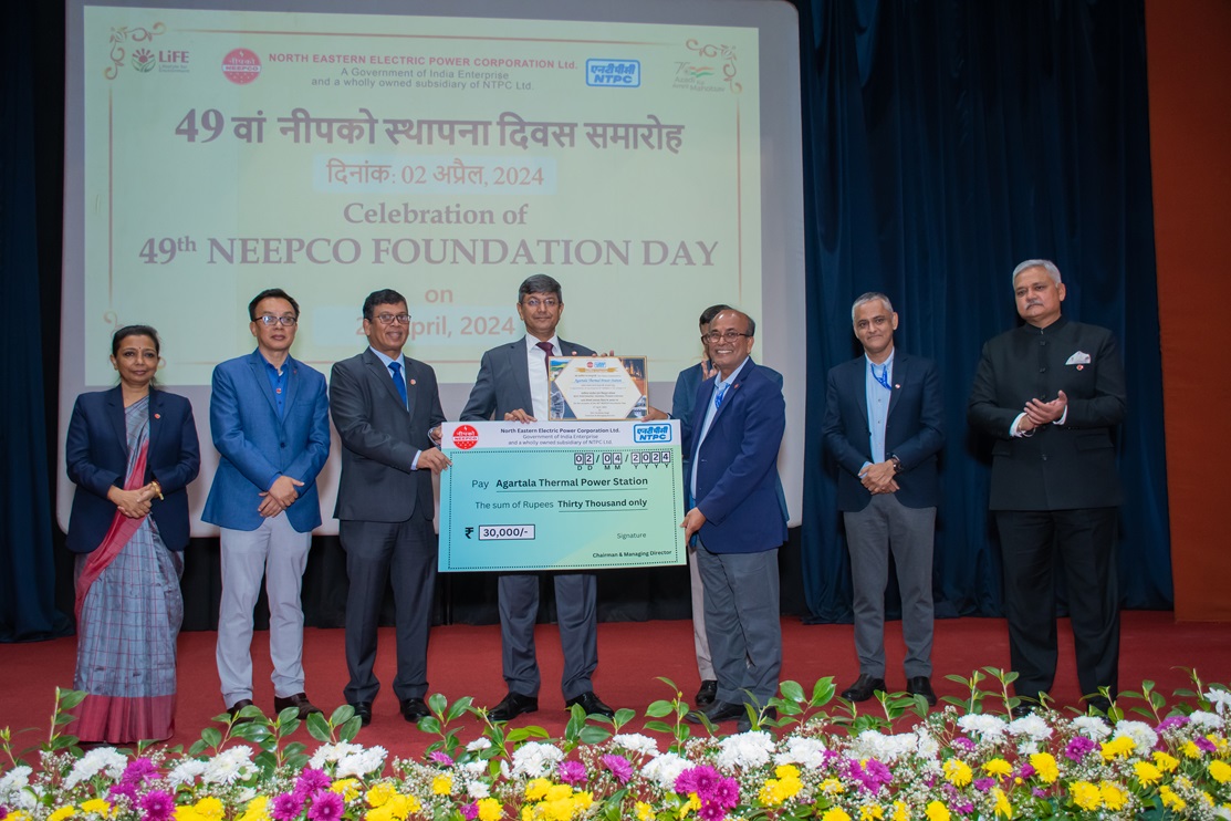 The entire NEEPCO family celebrate its 49th Foundation Day on 2nd April, 2024
