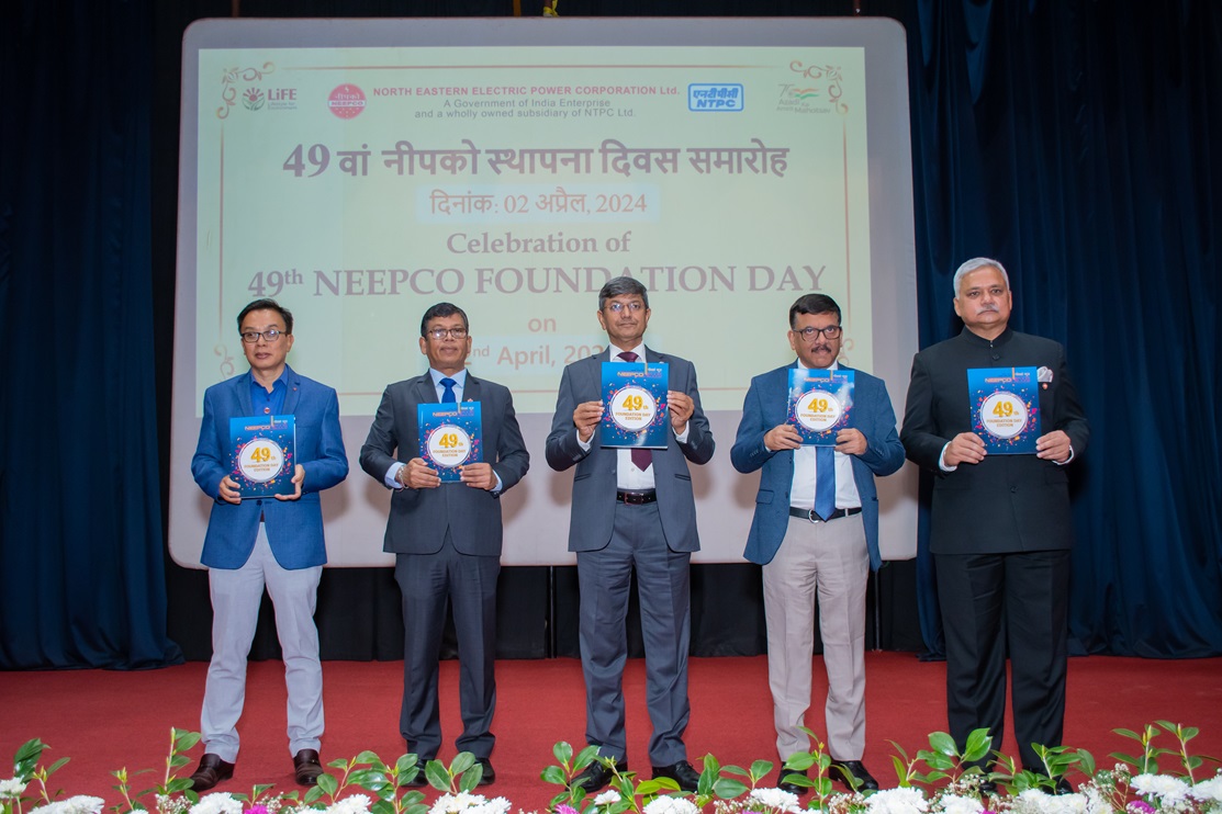 The entire NEEPCO family celebrate its 49th Foundation Day on 2nd April, 2024