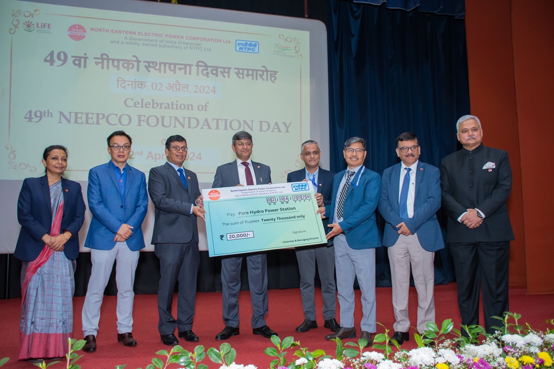 The entire NEEPCO family celebrate its 49th Foundation Day on 2nd April, 2024