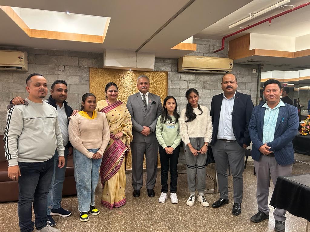 Director (Personnel), NEEPCO interacted with the children competing for the National Level Painting Competition on Energy Conservation-2023