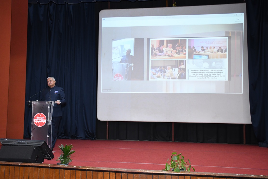 On the occasion of New Year, Director (Personnel) addressed the employees of NEEPCO
