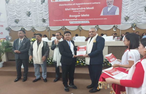 The Rozgar Mela was held at the State Convention Centre, Shillong